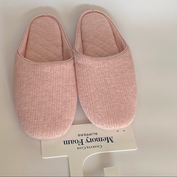 Charter Club Pointelle Closed-Toe Slippers X-Large - Picture 1 of 8